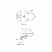 Схема вузла: Decals(black)(cef) для Kawasaki ZR800 Z800