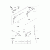Схема вузла: Замок запалювання для Kawasaki KLX650 KLX650