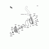 Схема вузла: Водяний насос для Kawasaki ER650 ER-6N