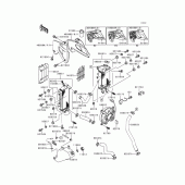 Схема узла: Радиатор (1/2) для Kawasaki KLX300R