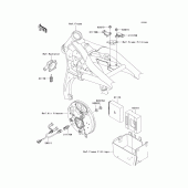 Схема вузла: Fuel injection для Kawasaki VN1600 VN1600 Mean Streak