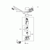 Схема узла: Топливный насос для Kawasaki KLE300 Versys-X 300 ABS