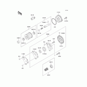 Схема вузла: Масляний насос для Kawasaki KL650 KLR650
