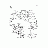 Схема вузла: Нижній обтічник для Kawasaki ZX400 ZZR400