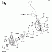 Схема вузла: Водяний насос для Kawasaki EX650 Ninja 650 ABS