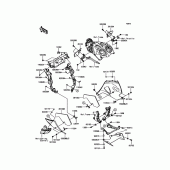 Схема узла: Нижний обтекатель для Kawasaki ZX1400 ZZR1400 ABS