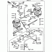 Схема узла: Карбюратор(1/3) для Kawasaki EN500 Vulcan 500