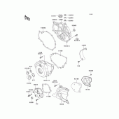 Схема вузла: Engine cover(s) для Kawasaki KLE500