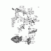 Схема вузла: Кріплення двигуна для Kawasaki ZX1000 Ninja H2R