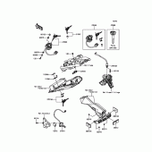 Схема узла: Замок зажигания для Kawasaki ER650 Z650 ABS