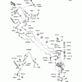 Схема вузла: Brake piping(b9f) для Kawasaki VN1700 VN1700 Voyager ABS