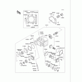 Схема вузла: Front bevel gear(1/2) для Kawasaki VN750 Vulcan 750