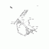 Схема узла: Рама для Kawasaki VN1600 Vulcan 1600 Nomad
