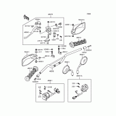 Схема вузла: Handlebar для Kawasaki KLE500