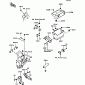 Схема вузла: Батарейний відсік для Kawasaki ZG1000 1000GTR