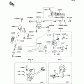 Схема узла: Руль & Пульт управления рулевой для Kawasaki ZX636 Ninja ZX-6R