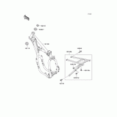 Схема узла: Рама для Kawasaki KX500