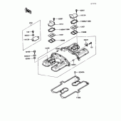 Схема вузла: Клапанна кришка Kawasaki ZG1200 Voyager XII
