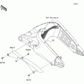 Схема вузла: Chain cover для Kawasaki ZX600 Ninja ZX-6R