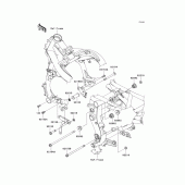 Схема узла: Крепление двигателя для Kawasaki EX650 Ninja 650 ABS