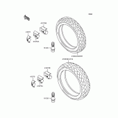 Схема вузла: Колеса для Kawasaki ZR400 Zephyr