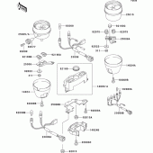 Схема вузла: Meter(s) для Kawasaki ZR750 Zephyr