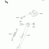 Схема узла: Подставка для Kawasaki ZX750 ZXR750