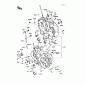 Схема вузла: Картер двигуна для Kawasaki VN750 Vulcan 750