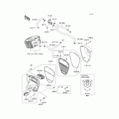 Схема вузла: Повітряний фільтр Kawasaki VN900 Vulcan 900 Custom