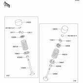 Схема вузла: Клапан для Kawasaki ZR750 Z750