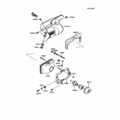 Схема вузла: Headlight(s) для Kawasaki KMX125