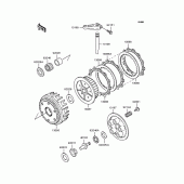Схема вузла: Зчеплення для Kawasaki ZR750 Zephyr