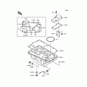 Схема узла: Масляный поддон для Kawasaki ZR1100 Zephyr 1100RS