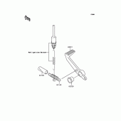 Схема вузла: Brake pedal/torque link для Kawasaki ZX636 Ninja ZX-6R