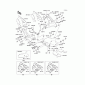 Схема вузла: Cowling lowers(zx900-e2h) для Kawasaki ZX900 Ninja ZX-9R