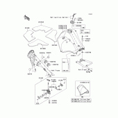 Схема вузла: Fuel tank(1/2) для Kawasaki KL650 KLR650