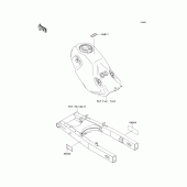 Схема вузла: Інформаційні наклейки для Kawasaki KLX125 KLX125
