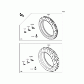 Схема вузла: Шини для Kawasaki ZR800 Z800