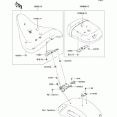 Схема узла: Сиденье для Kawasaki VN1700 VN1700 Classic ABS