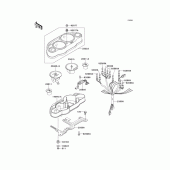 Схема вузла: Meter(s) для Kawasaki ZX1100 GPZ1100