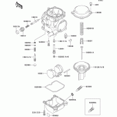 Схема узла: Карбюратор parts(1/2) для Kawasaki EX250 ZZR250