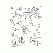 Схема вузла: Електроустаткування для Kawasaki KLX250 KLX250