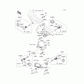 Схема вузла: Поворотники для Kawasaki KL650 KLR650