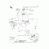 Схема вузла: Fuel tank(1/2) для Kawasaki ZX1000 Ninja ZX-10R