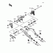 Схема вузла: Задній маятник для Kawasaki EX650 Ninja 650 ABS
