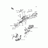 Схема вузла: Облицювальні елементи для Kawasaki BR250 Z250SL