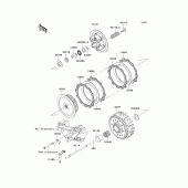 Схема вузла: Зчеплення для Kawasaki KX250/ KX252 KX250F