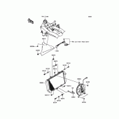 Схема вузла: Радіатор для Kawasaki ZR800 Z800