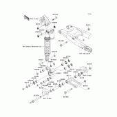 Схема вузла: Suspension для Kawasaki KX450 KX450F