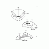 Схема вузла: Decals(Green) для Kawasaki EX300 Ninja 300